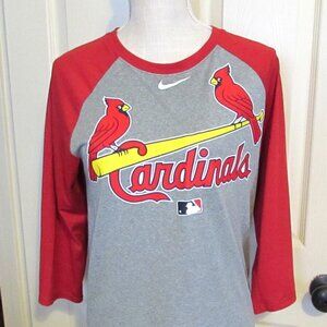 AUTHENTIC COLLECTION Performance Apparel NIKE DRI-FIT CARDINALS Top Size S